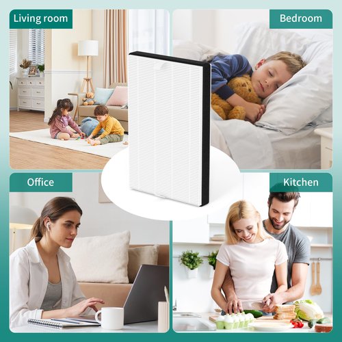 FCFMY 2 Packs F2 A2 True HEPA Replacement Filter Compatible with 3M Filtrete Room Air Cleaner Purifier Models FAP-C02-A2 FAP-C03-A2 FAP-T03-A2 FAP-C02WA-G2 FAP-C03BA-G2 FAP-T03BA-G2 FAP-SC02N