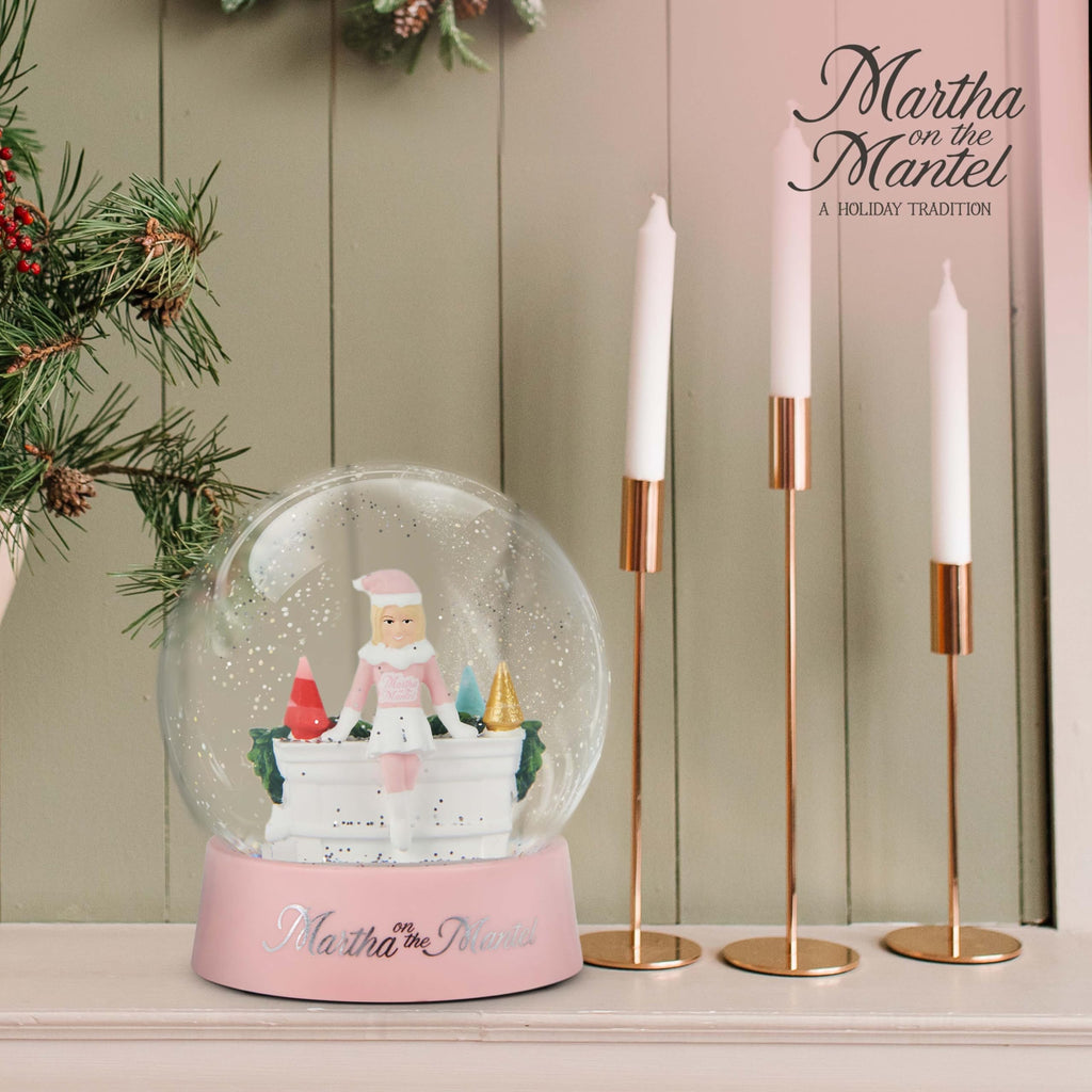Martha Stewart Snow Globe Christmas - Martha on The Mantel Christmas Decor, Funny Collectible, Secret Santa Collectible, Snowglobes