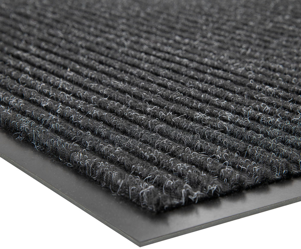 100pointONE Front Door Mat, Heavy Duty Indoor Outdoor Doormat for Entryway, 48" x 36" Low Profile Outdoor Mats for Home Entrance, Stain and Fade Resistant Welcome Mat for High Traffic Area, Black