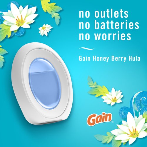 Febreze Small Spaces Air Freshener, Odor-Fighting, Plug In Alternative, Air Fresheners for Home and Bathroom and Kitchen, Closet Air Fresheners, Honey Berry Hula Scent, 1 Count