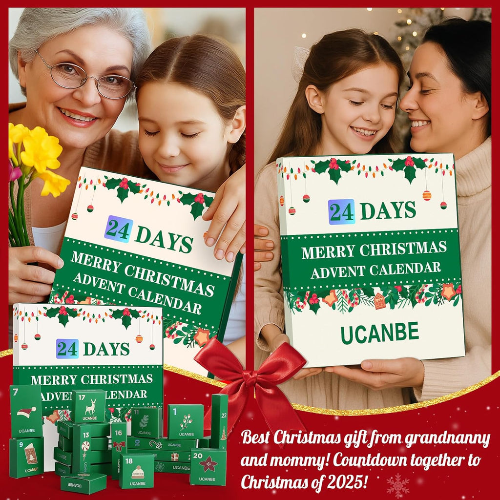 UCANBE 2025 Makeup Advent Calendar - 24 Days of Holiday Beauty Surprises for Women & Teens