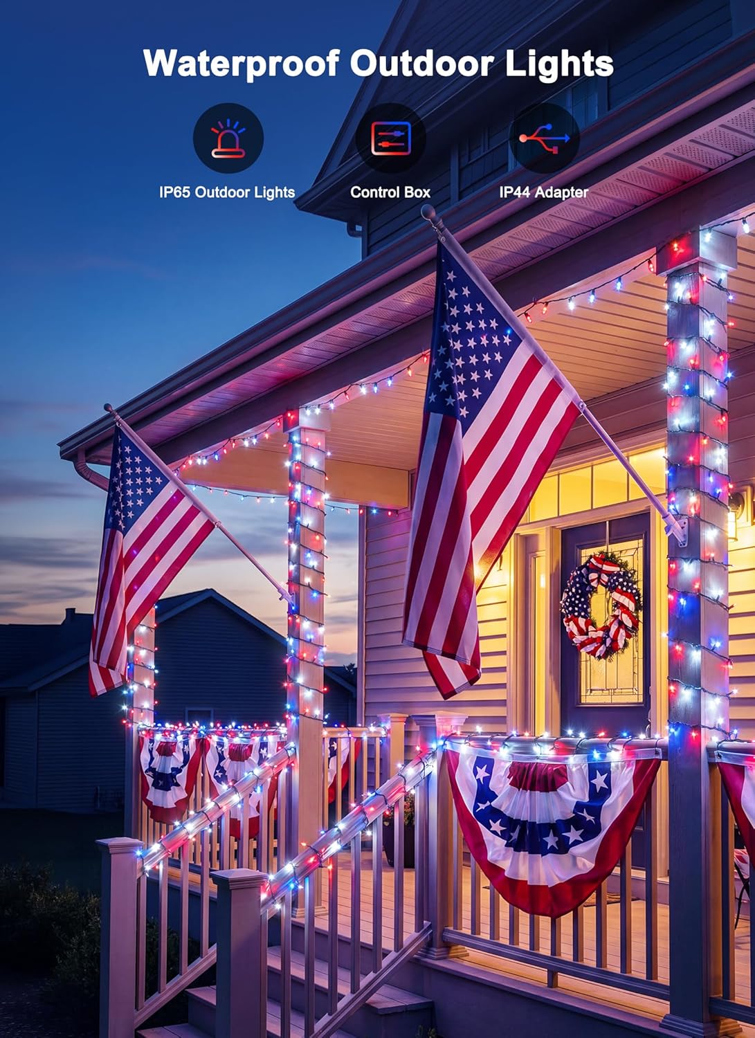 Minetom 250 LED Color Changing String Lights - 82ft Smart RGB Fairy Lights with Remote & Timer