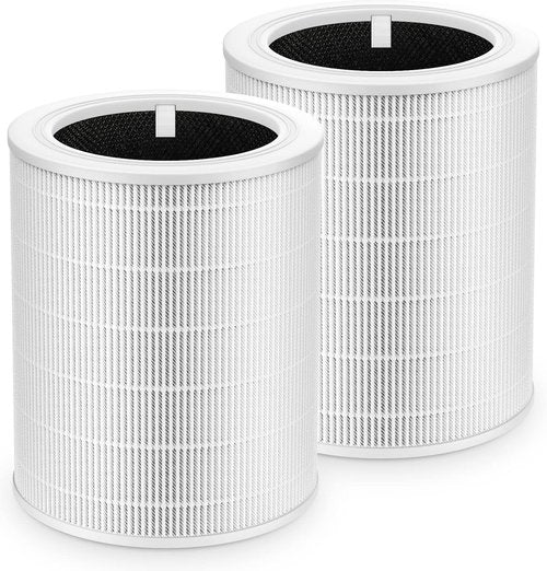 LEVOIT Core 600S Replacement Filter - 3-in-1 HEPA & Activated Carbon for Large Rooms | 2 Pack