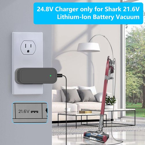 24.8V Charger for Shark IZ362H IZ363H IZ162H IZ163H UZ365H IX141 IX140H IX141 IZ140 IZ142 UZ145 IZ162HC WZ140 Pet Cordless Stick Vacuum,Compatible with Shark Vacuum DK33-248080H-U Power Adapter