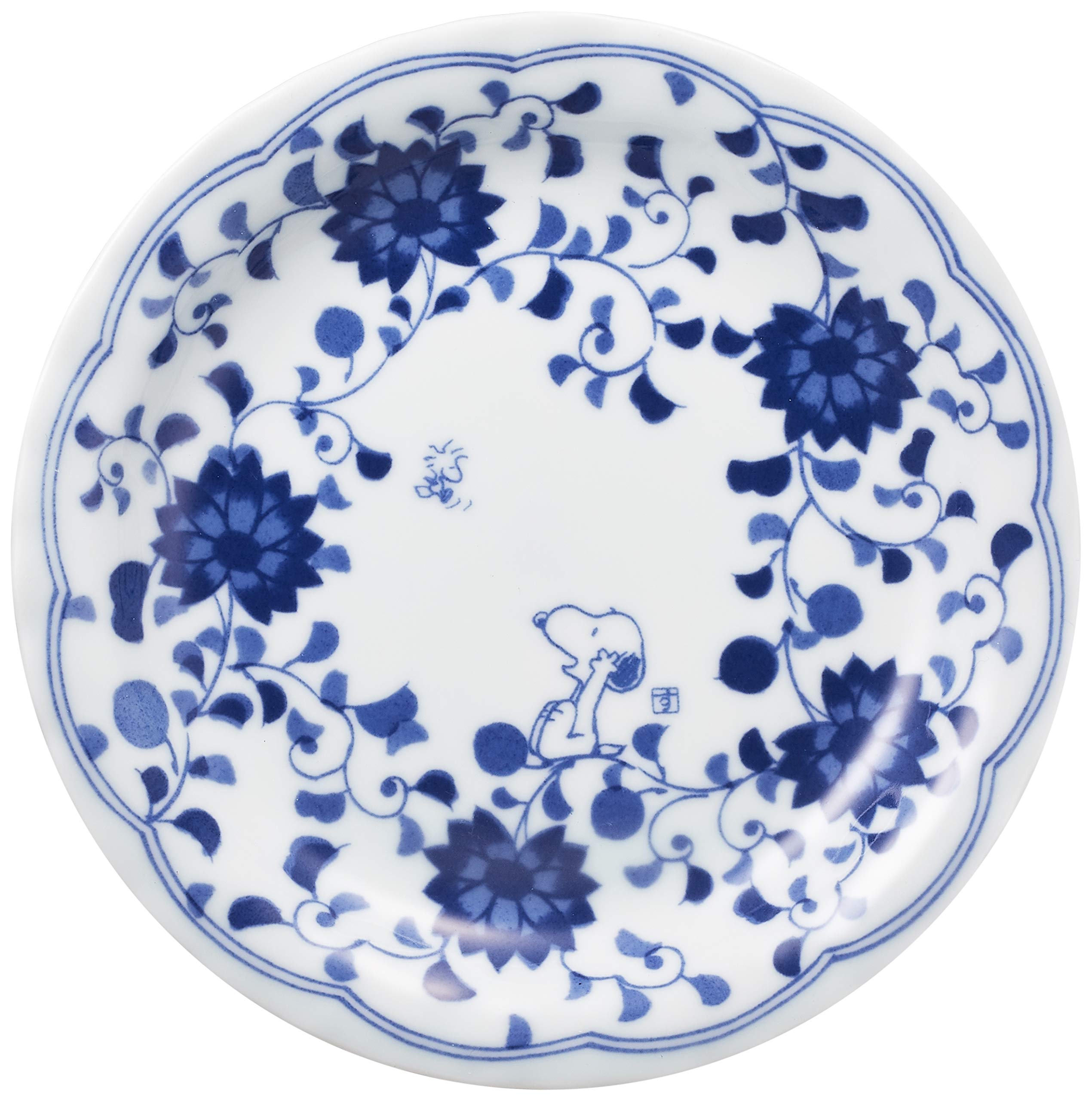 Sunupii 630743 Indigo Arabesque Dish Pot, Set of 3, Set of 6, Comes in a Presentation Box