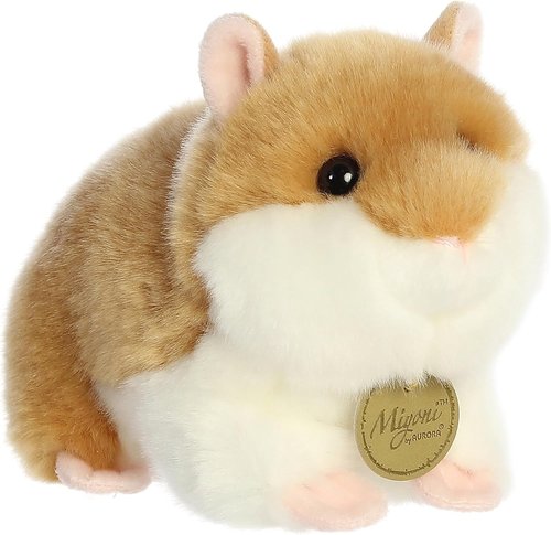 Aurora® Miyoni® Hamster Stuffed Animal - Lifelike Details for Cherished Companionship - 7-Inch Brown