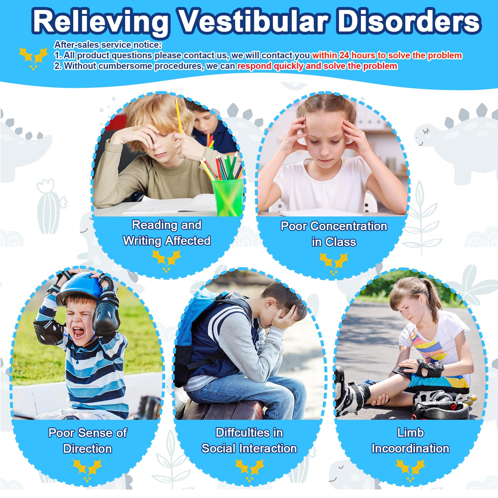 NeoKaleido Sensory Spinning Chair for Autistic Kids, ADHD Autism Swivel Chair Training Body Coordination, Metal Base Non-Slip Sit and Spin Toys for Kids Gift