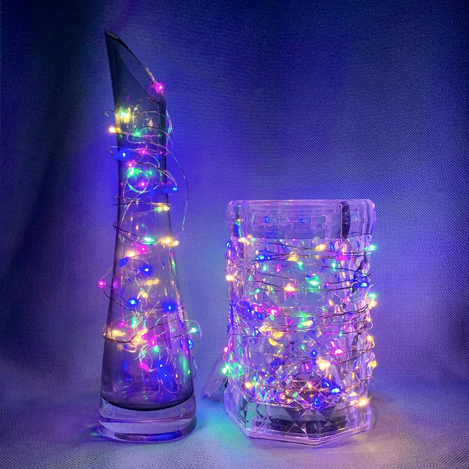 Skiennix 7Ft LED Fairy String Lights - 20 Twinkling Waterproof Lights for Parties & Weddings | Rainbow-Pastel