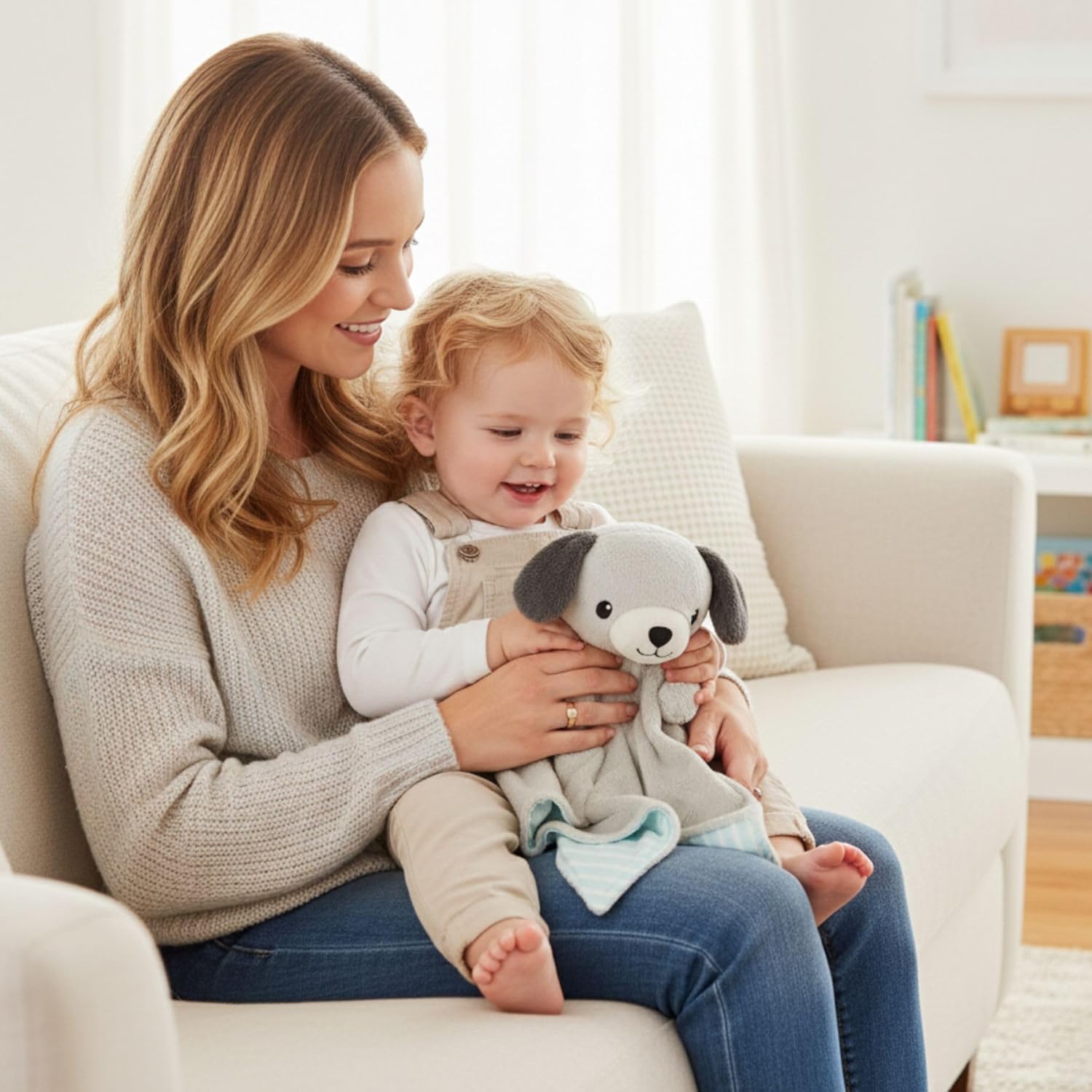 Zelkii Reversible Baby Lovey - Soft Security Blanket for Sleep & Play | Perfect for Boys & Girls