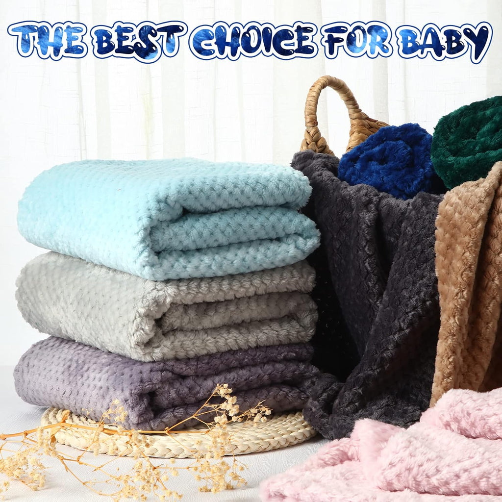 Peryiter Baby Fuzzy Blankets - Soft Toddler Throw Blankets for Crib & Stroller | 30 x 40 Inch, Vivid Colors