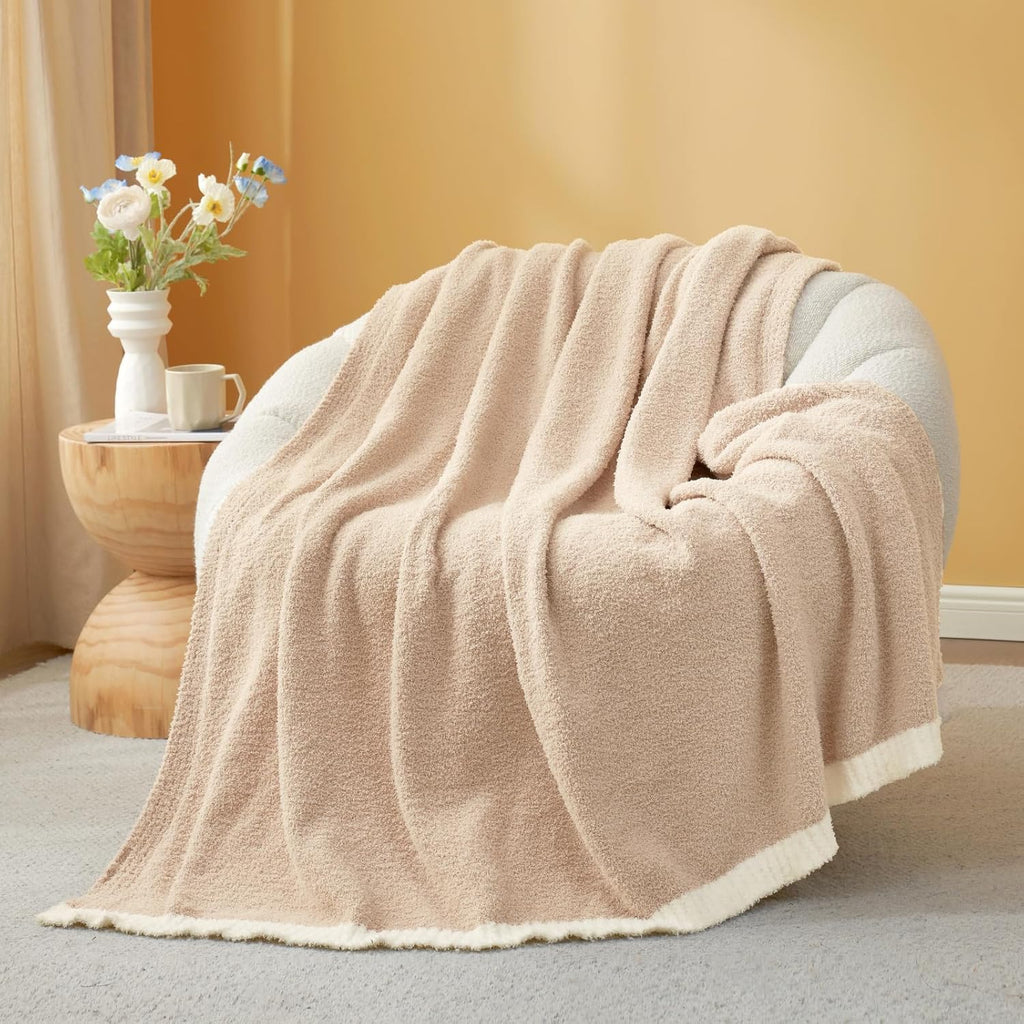 Snuggle Sac Ultra Soft Throw Blanket - Reversible Microfiber Cozy Blanket for Couch & Bed | 50x60 Inches
