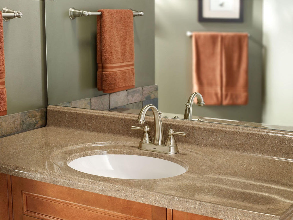 Moen YB5424BN Kingsley Collection 24-Inch Bathroom Single -Towel Bar, Brushed Nickel