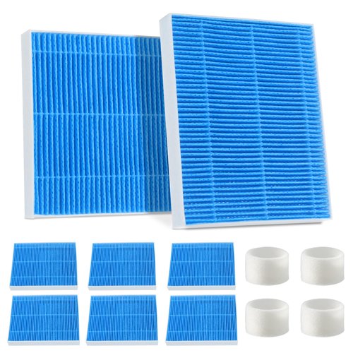 8-Pack 6000S Humidifier Wick Filters for Levoit Superior 6000s Filter Replacement with 4-Pack Top Fill Humidifier Filters ,6-Month Lasting Multi-Layer Filtration,Tap Water Compatible Replacement