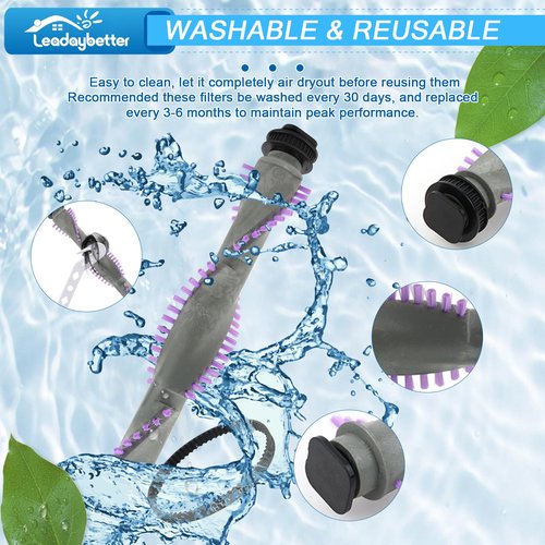 Roller Brush Replacement for Shark Navigator Lift Away NV350,NV352,NV353,NV360,NV356E,NV42,NV80,UV420,NV70,NV41,NV71,NV90,NV22 Series Upright Vacuum，1 Roller Brush + 2 Belts + 2 Wheels