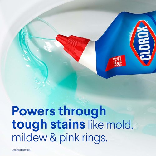 Clorox Toilet Bowl Cleaner - Clinging Bleach Gel, Ocean Mist Scent, 24 Fl Oz, Pack of 2