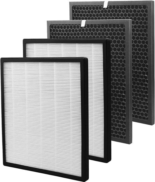LEVOIT LV-PUR131 Replacement Filters - True HEPA & Activated Carbon, 2 Pack for Optimal Air Quality