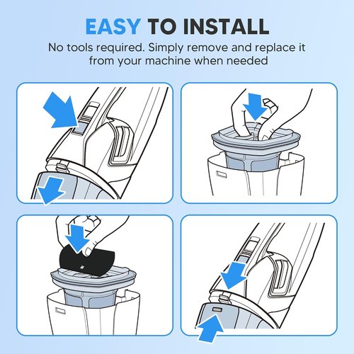 Bissell Vacuum Replacement Filter - Pet Hair Eraser Compatible with Models 2390, 2389, 2579 | 2 Mesh & 4 Foam Filters