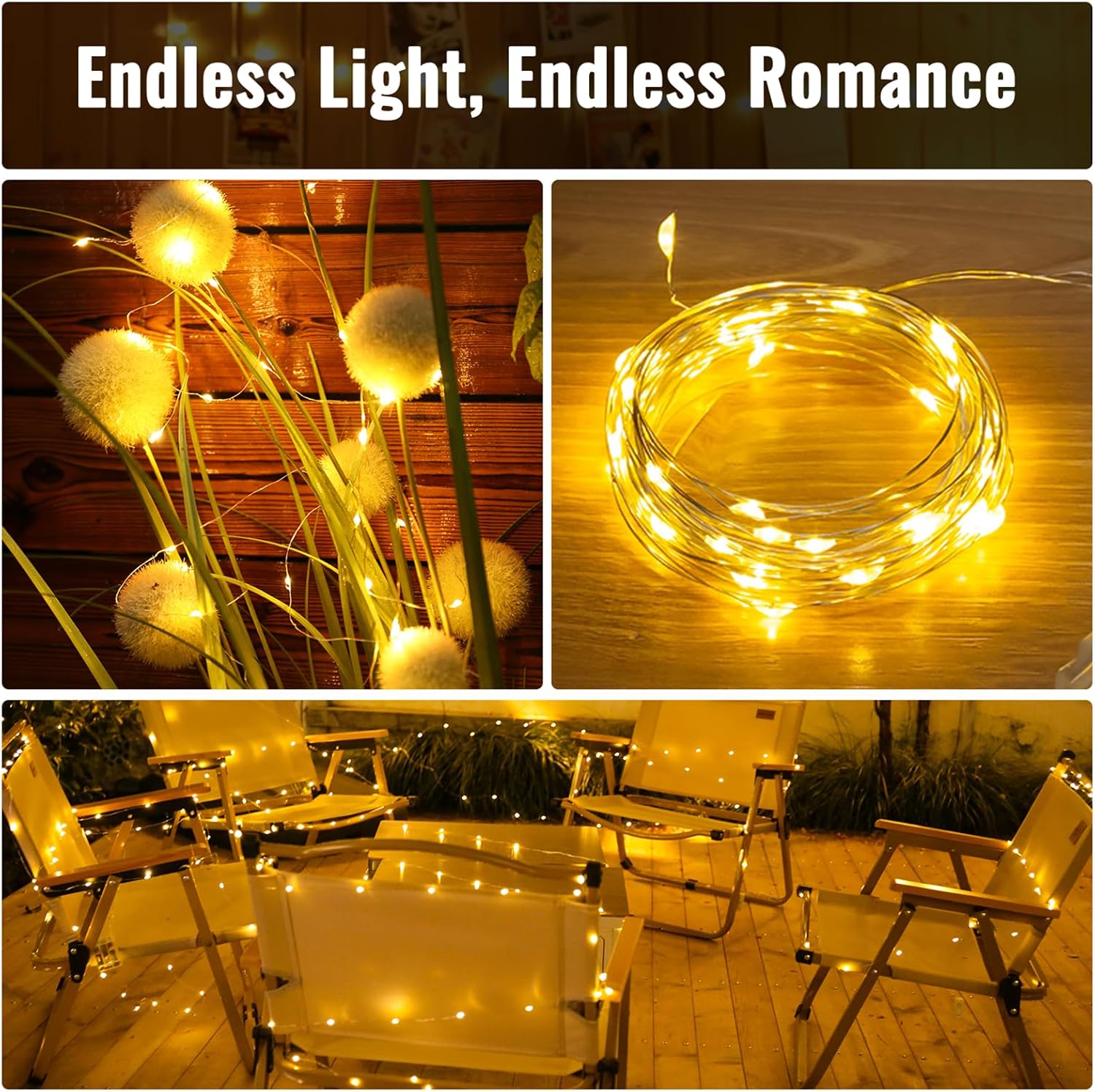 ZSJWL 30 Pack Battery Operated Fairy Lights - Warm White 7Ft Mini String Lights for Weddings & Decor