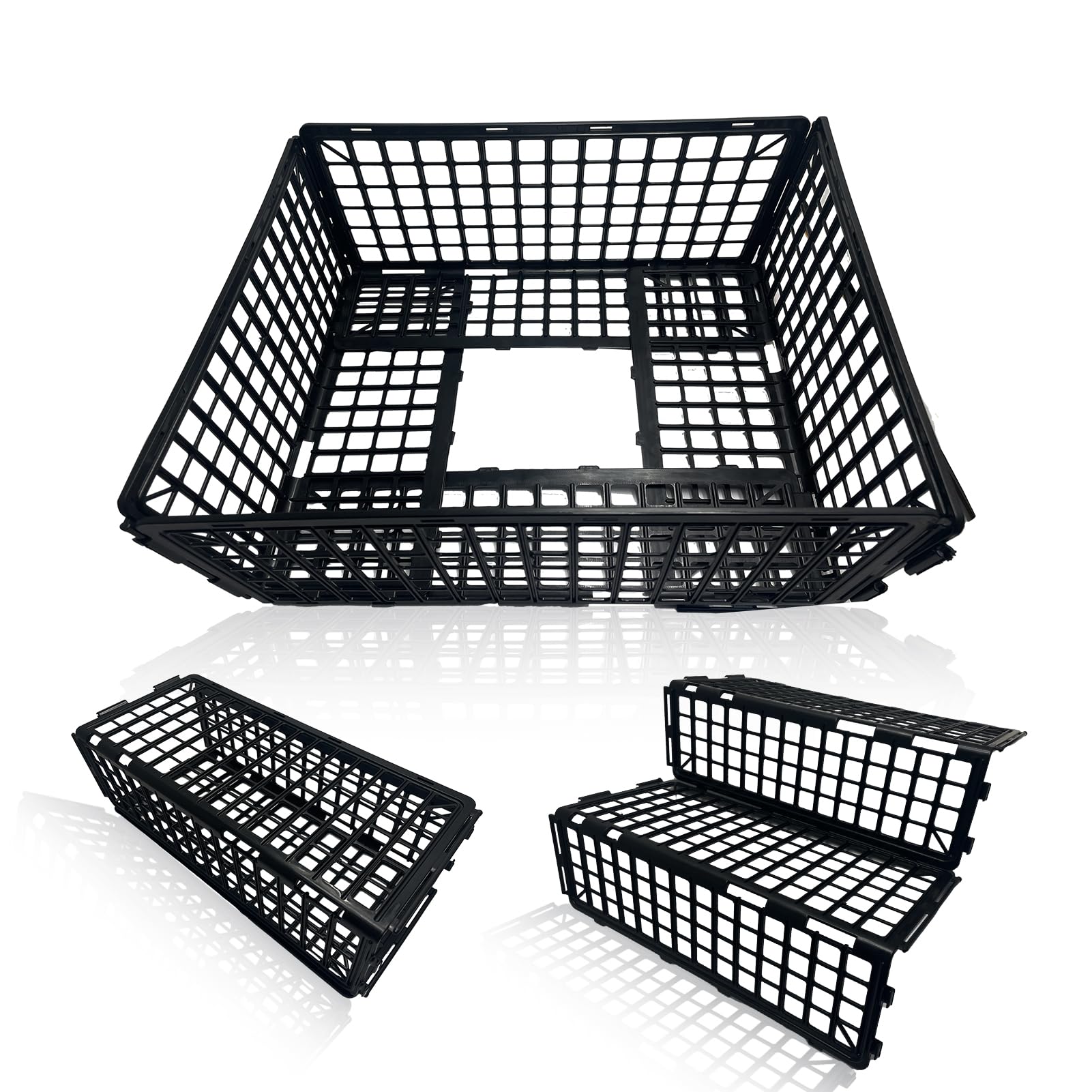MAINTEEE 16 PCS Under Couch Blockers for Bed Couch Furniture Underneath Stop from Getting Under The Sofa (Black-16pcs)