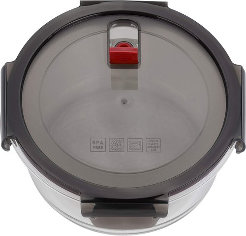 Zwilling J. A. Henckels Zwilling Gusto 39506-004 Gusto Storage Container, Round Shape, 4.9 fl oz (1,300 ml), Glass Airtight, Heat Resistant, Container, Microwave Safe, Dishwasher Safe
