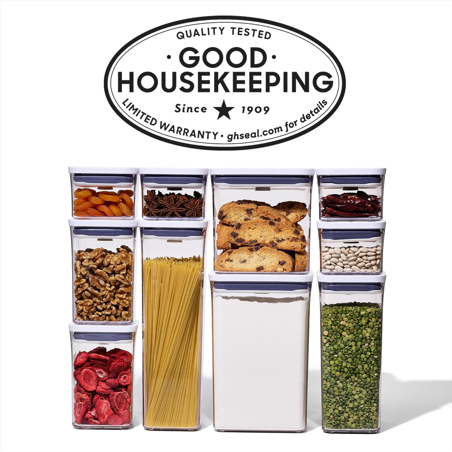 OXO Good Grips 10-Piece POP Container Set - Airtight Food Storage Solution for Freshness