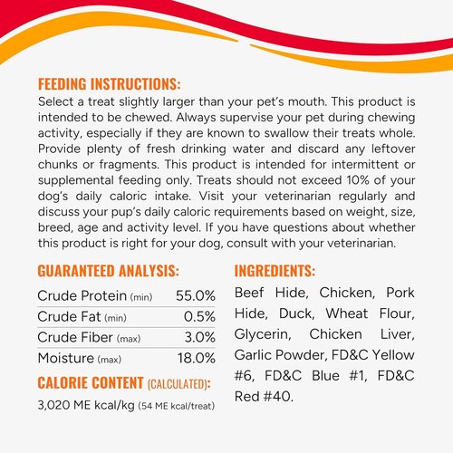 Good ‘n’ Fun Triple Flavor Kabobs - Long-Lasting Chews for Dogs | 24 Ounces of Beef Hide, Chicken & Pork