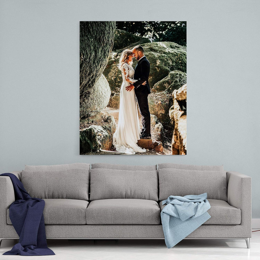 P&L ART Personalized Canvas Prints - Transform Your Photos into Stunning Wall Art | Framed 8x10