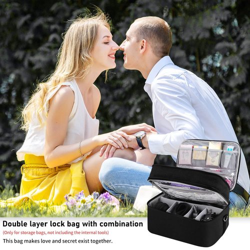 EKRISON Locking Storage Box Travel Bag for Toys Receive Bag Game Toys Storage Bags