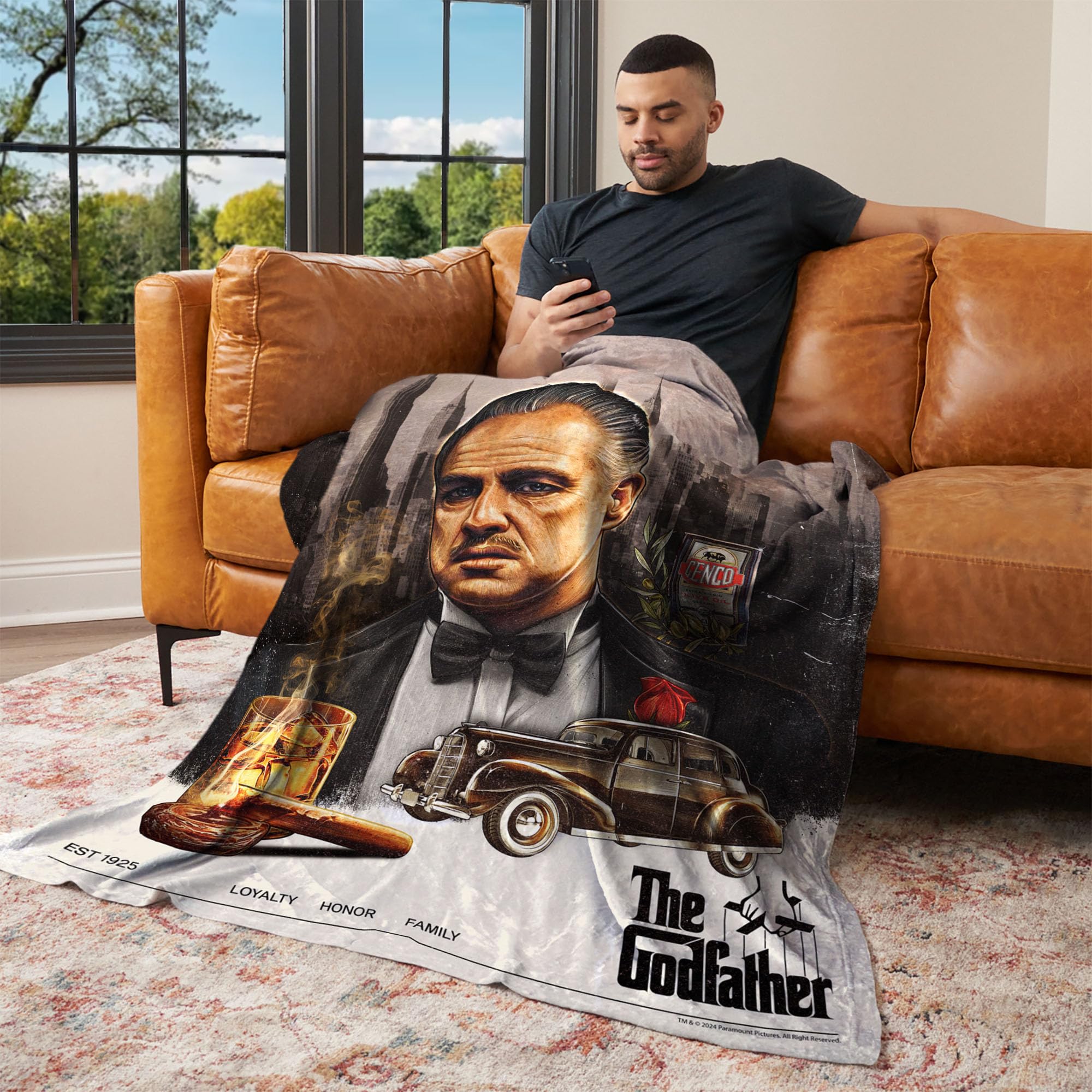 NORTHWEST The Godfather Silk Touch Throw Blanket, 50" x 60", Poster