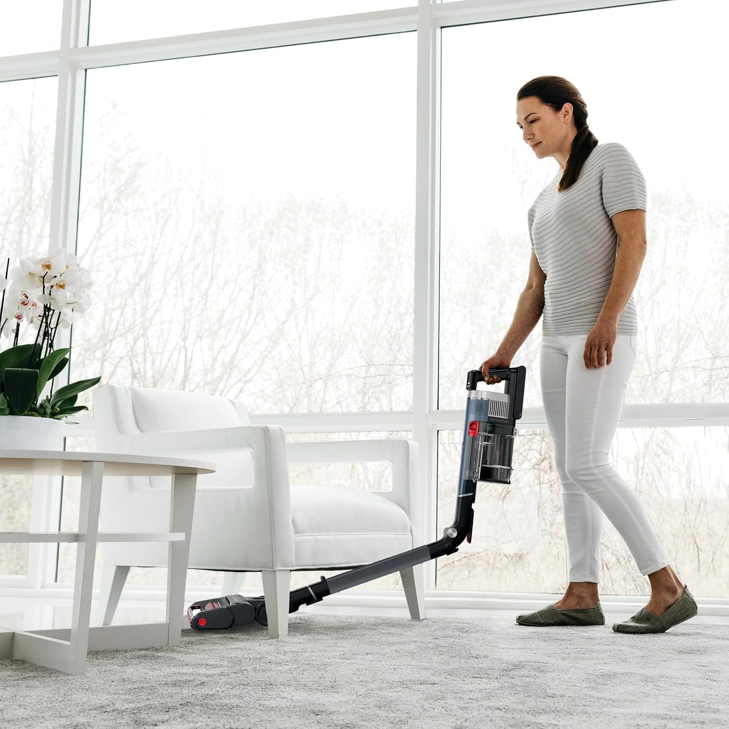 Shark Stratos Cordless Vacuum - Clean Sense IQ, DuoClean PowerFins, MultiFlex Wand, 40-Minute Runtime