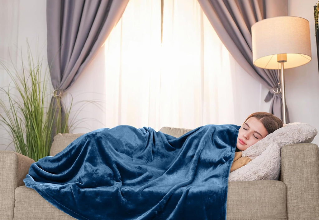 Utopia Bedding Fleece Blanket - Luxury Royal Blue Twin Size Microfiber | Soft, Anti-Static, 300GSM (60x80 Inch)