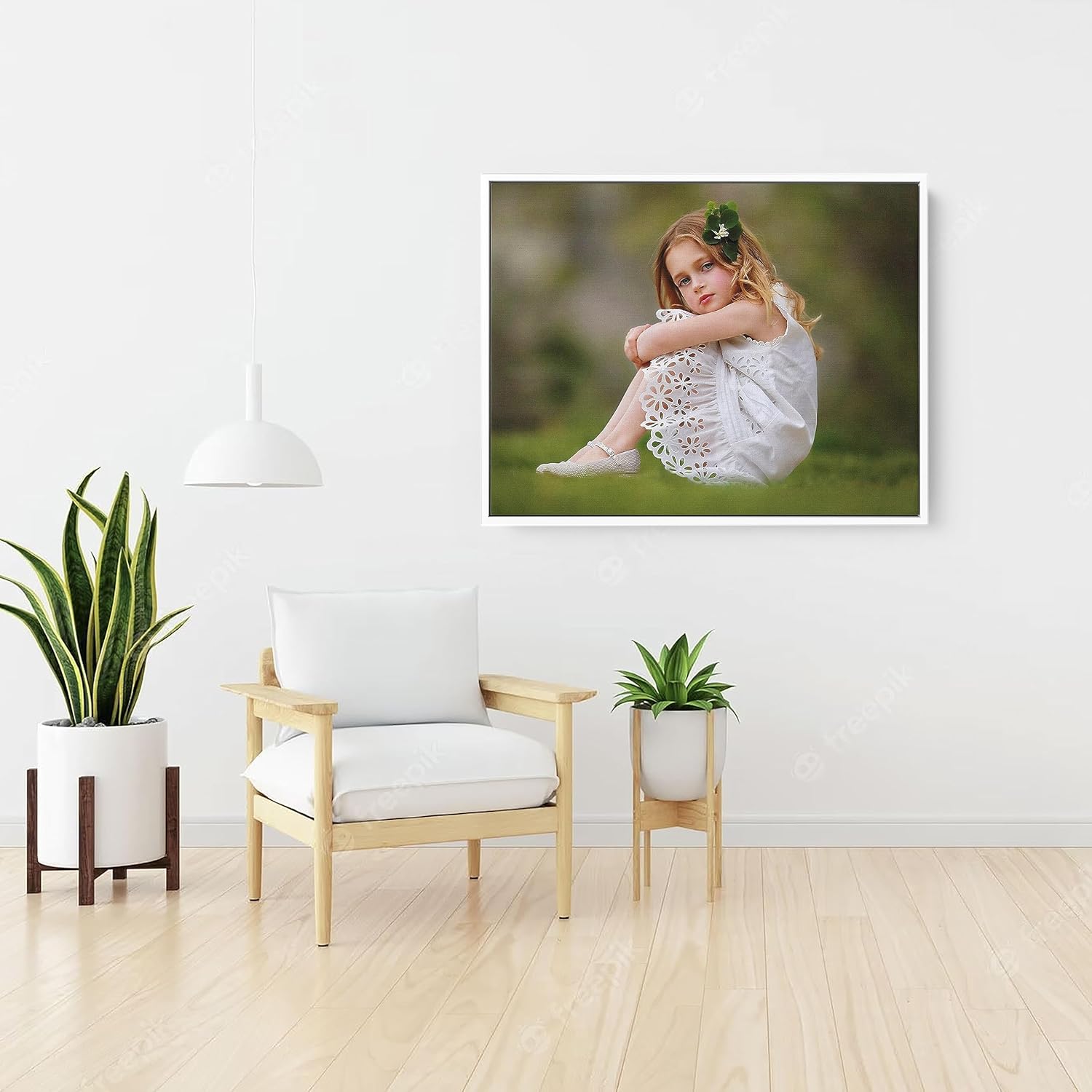 P&L ART - Personalized Custom Canvas Prints | Transform Your Photos into Stunning Wall Art - 16x20" White