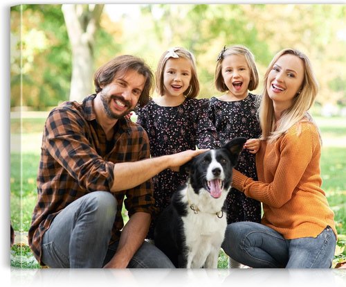 Custom Canvas Prints - Personalized Photo Wall Art for Weddings, Family, Pets | 14x11 Wrapped Frame