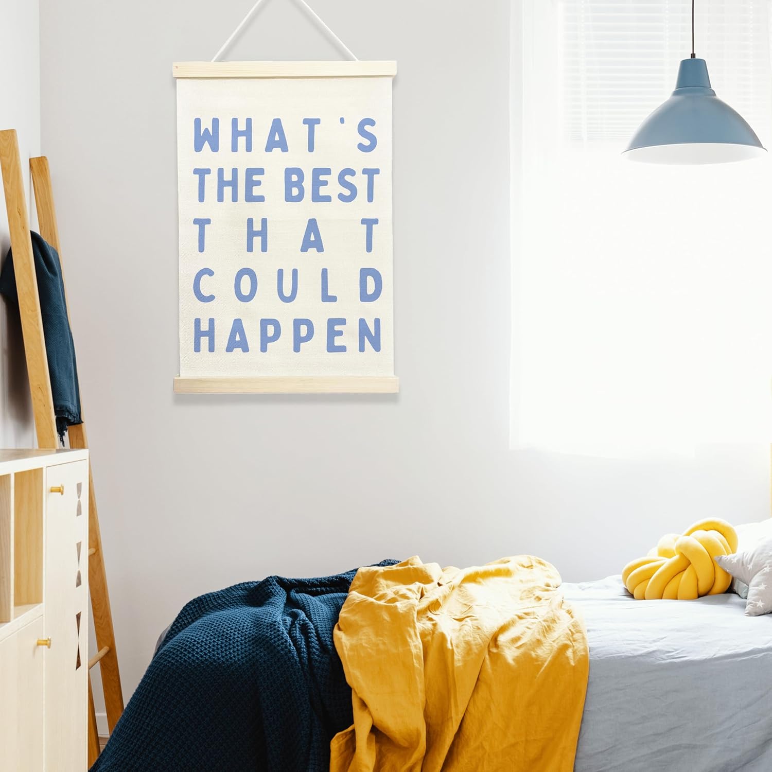 NQDWX Inspirational Quote Wall Art - Motivational Canvas Hanging Sign for Office or Home | 12x17 Inches