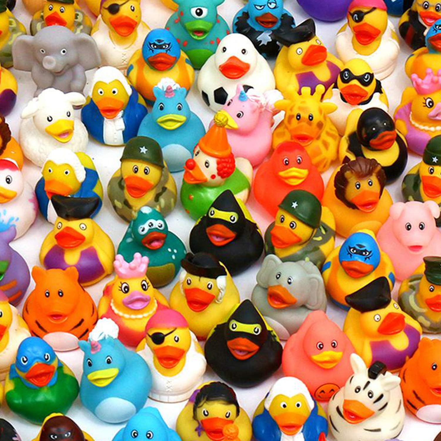 WQTHE Rubber Duck Set - 30 Pack Assorted 2.3 Inch Floater Toys for Kids | Perfect for Parties & Bath Time