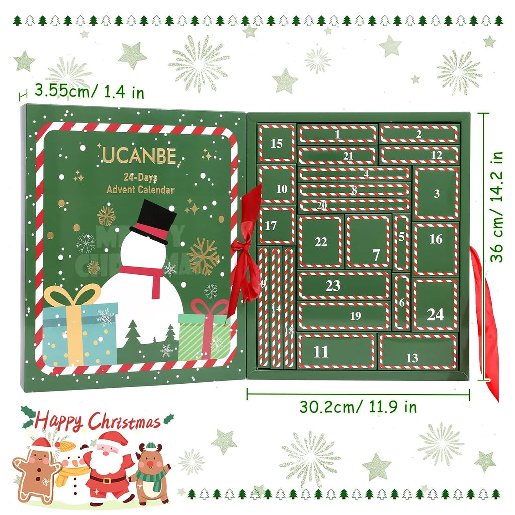 UCANBE Makeup Advent Calendar 2025 - 24-Piece Holiday Gift Set for Women & Teens | Beauty Surprises