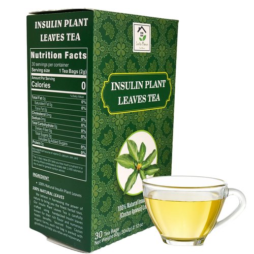 Dried Insulin Plant Leaves Tea 30 x 2g Tea Bags Natural Costus Igneus Herbal Tea - Lanka Flavors Feel Different