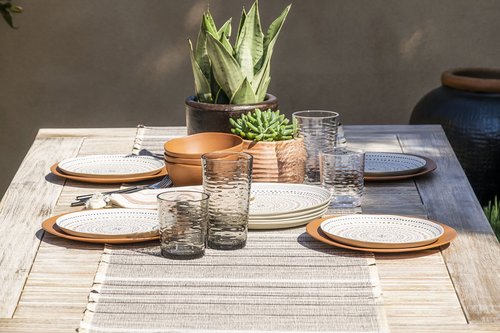Abode Homewares Planta 10.5'' Dinner Plate Durable Planta Indoor/Outdoor, Shatter-Resistant, and Dishwasher Safe Dinnerware for Camping and Outdoor Dining - Matte Terracotta - Set of 6