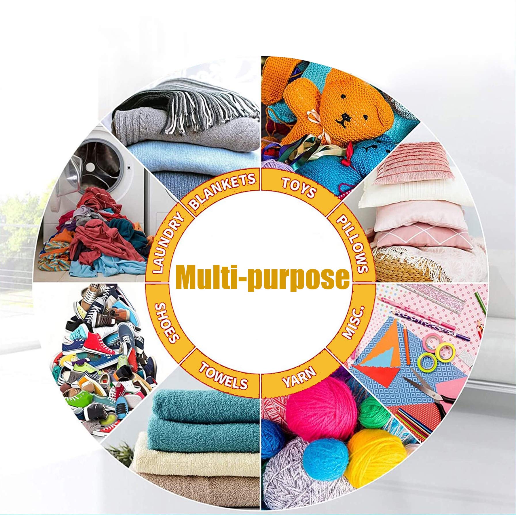 visesunny Storage Basket Shark Coral Cartoon Nursery Hamper Canvas Fabric Toy Storage Organizer Bin Storage Box Laundry Basket for Kid Rooms,Playroom,Shelves,Toy Basket