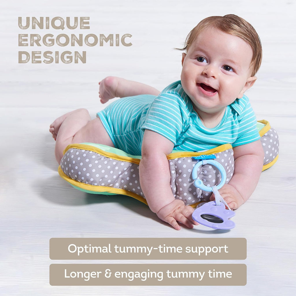 Taf Toys Baby Tummy Time Support Toy - Ergonomic Design for 2-6 Months | Promotes Natural Development