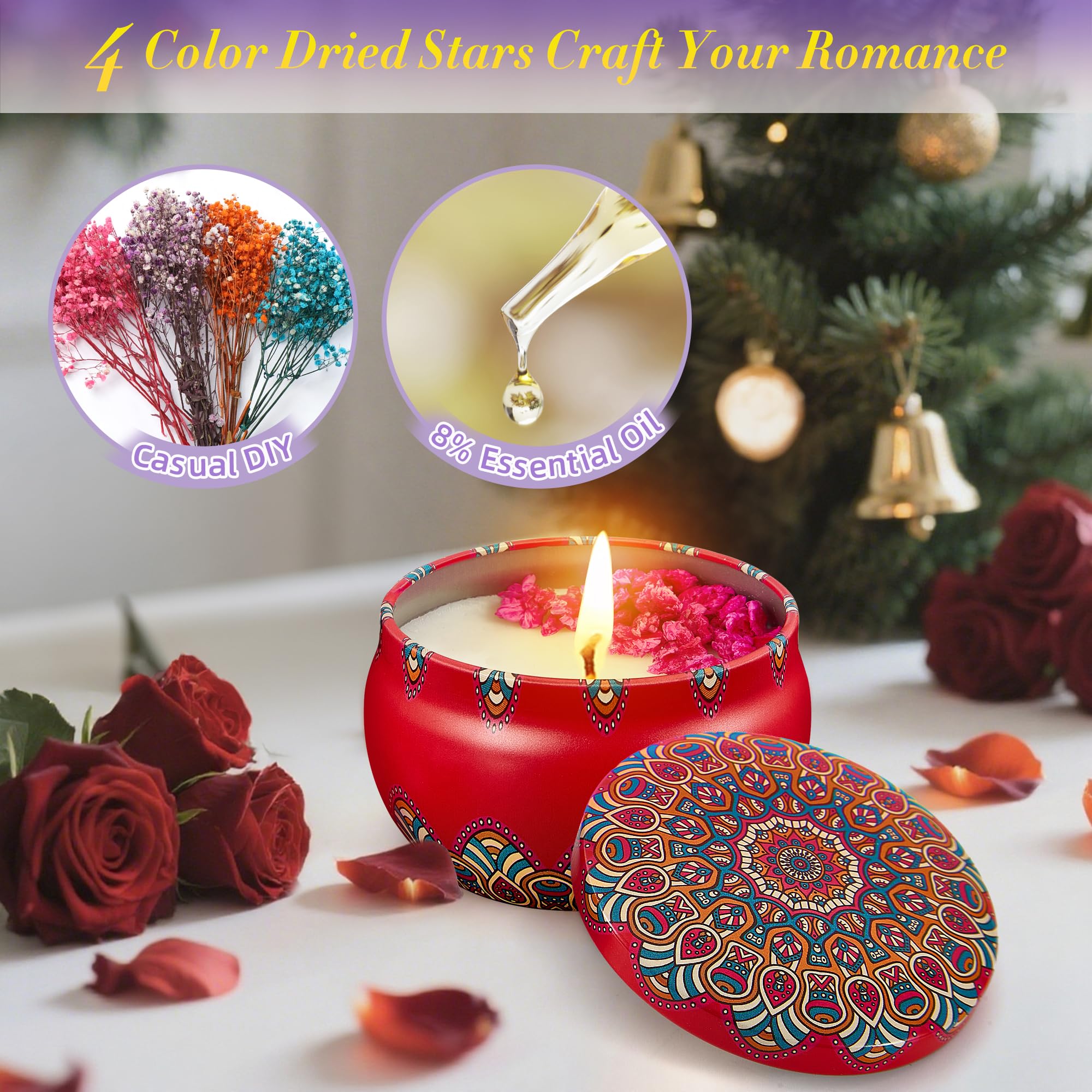 Advent Calendar 2025 - 24 Days Scented Candles Gift Set Christmas Advent Calendars Aromatherapy Candle - Birthday Thanksgiving Mother's Day for Adult Women with Gift Box