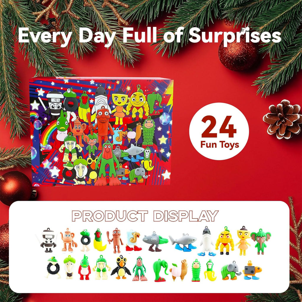 Advent Calendar 2026 - 24 Days of Surprises with Figurines for Kids | Perfect for Valentine's Day & Easter Gifts