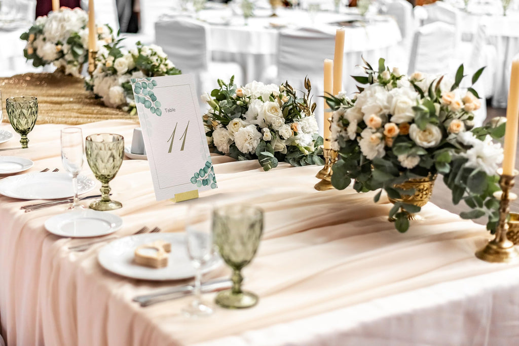 PODUFF Gold Table Number Holders, 24-Pack Metal Place Card Stands & Picture Holders with Storage Box - Ideal for Weddings, Anniversaries, and Parties