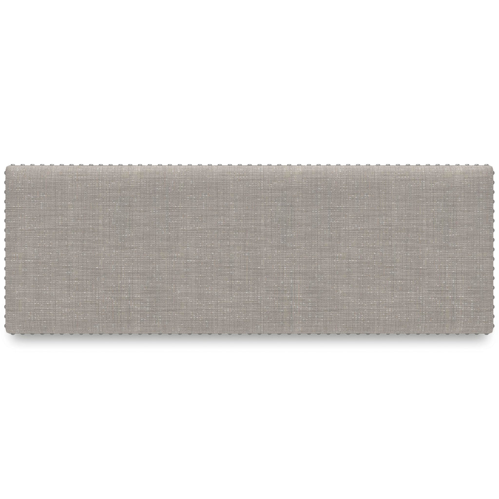 Signature Design by Ashley Robbinsdale Large Upholstered 48" W Dining Bench, Light Gray & White