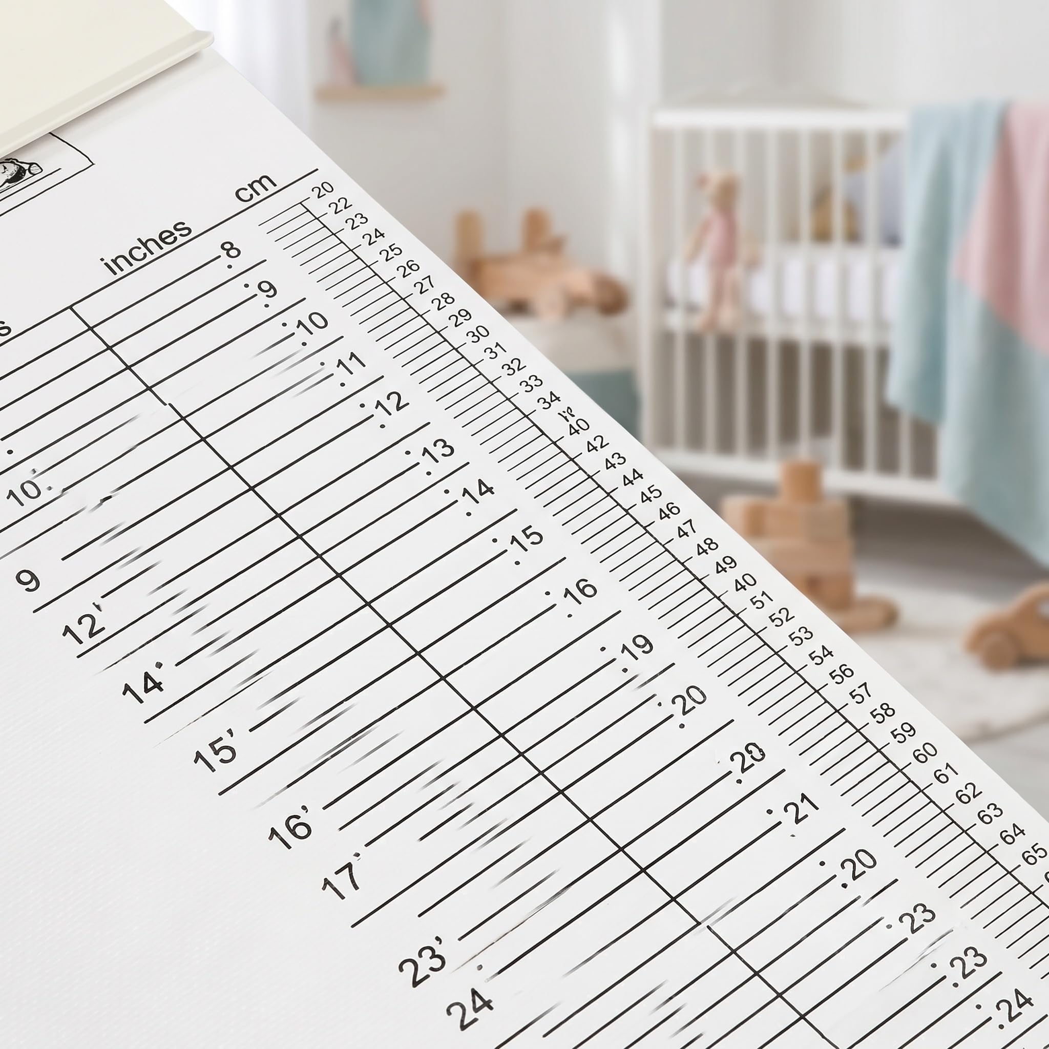 iplusmile Baby Height Measuring Mat, Infantometer Height Chart for Newborns, Toddlers, and Infants Growth Chart for Pediatrician & Home Use & Visits, 52" Long