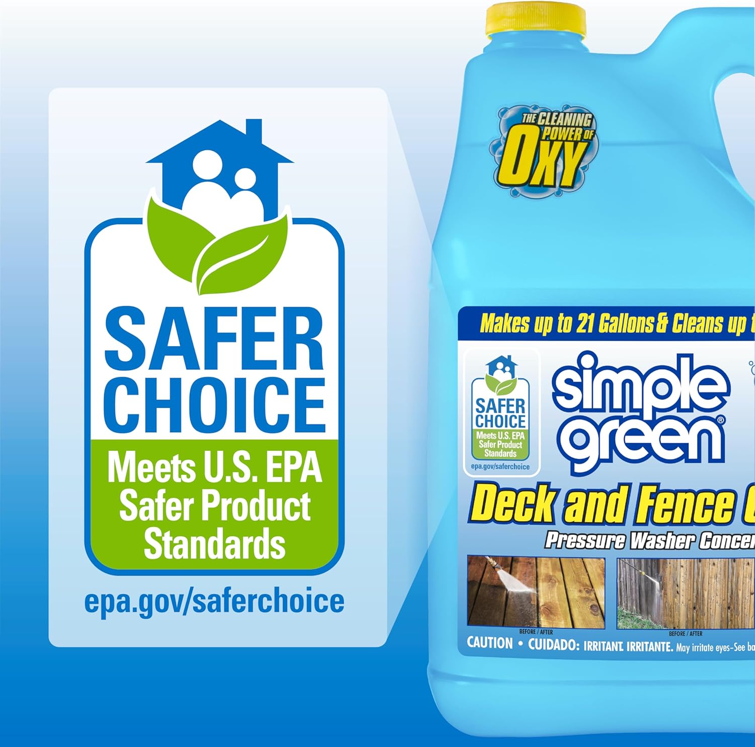 Simple Green Oxy Solve Pressure Washer Cleaner - Unscented, Colorless to Pale Straw, 128 Fl Oz