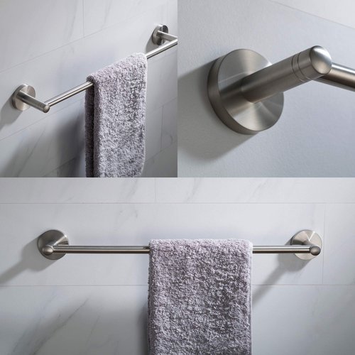 KRAUS Elie 18-inch Bathroom Towel Bar, Brushed Nickel Finish, KEA-18836BN