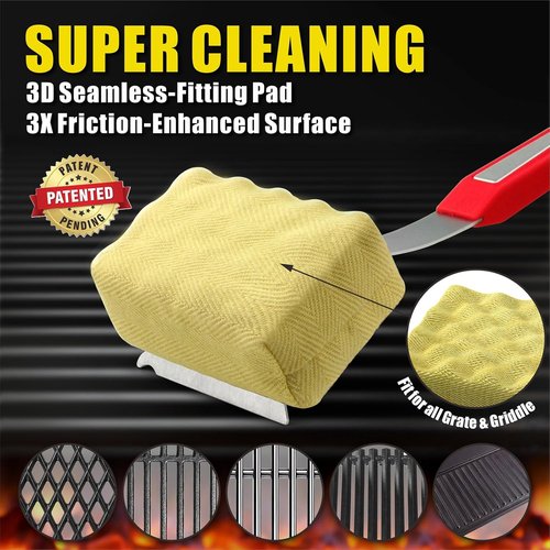 GRILLART BBQ Wire Brush Set - Extra Strong Wire & Bristle-Free SteamWizards Grill Brush