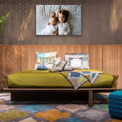 Custom Canvas Prints - Personalized Wall Art for Pet & Family Photos | Perfect Gifts for Mom & Dad (12'' W x 18'' H)