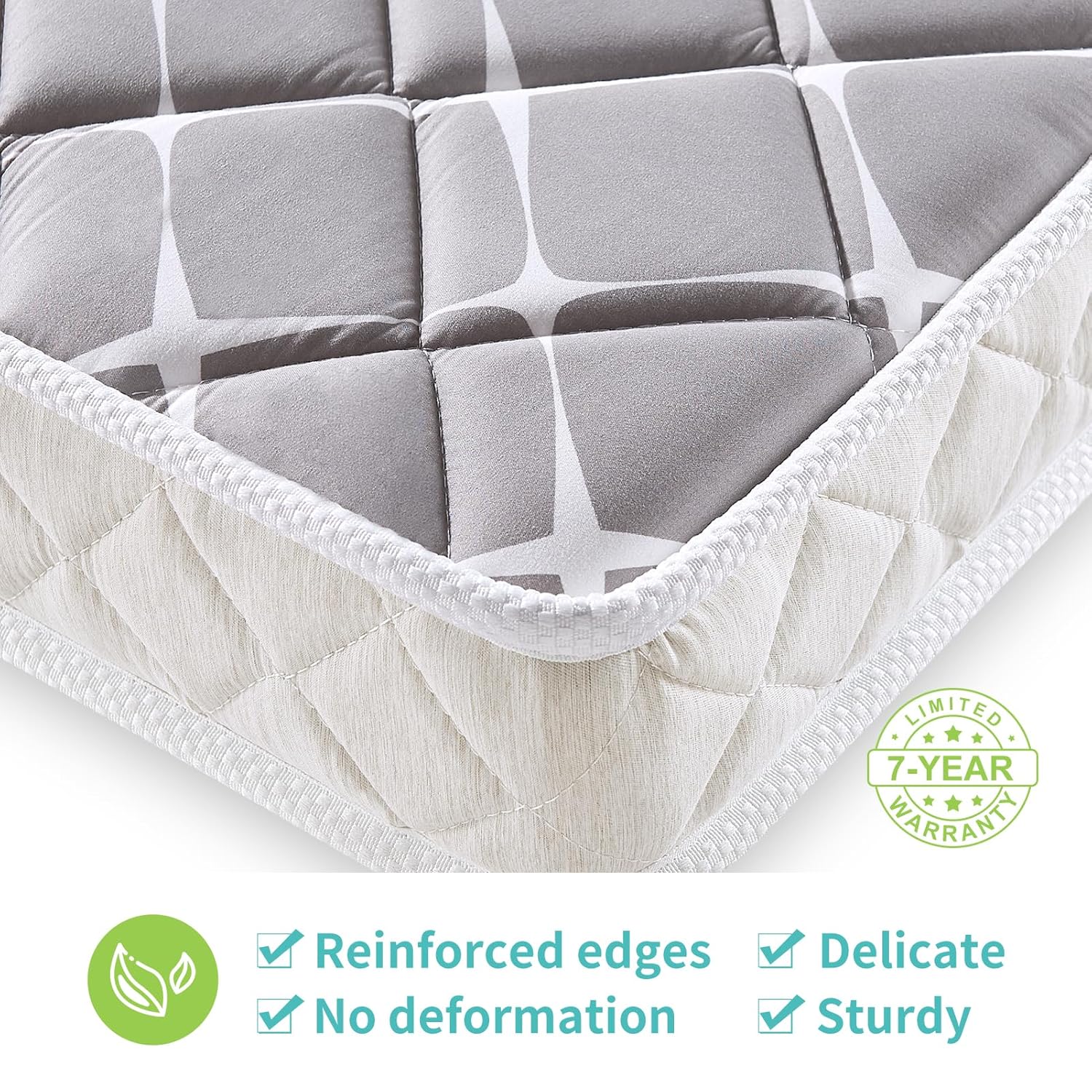 Premium Hypoallergenic Baby Crib Mattress | Breathable & Firm Toddler Mattress - 52" x 27.6" x 5"